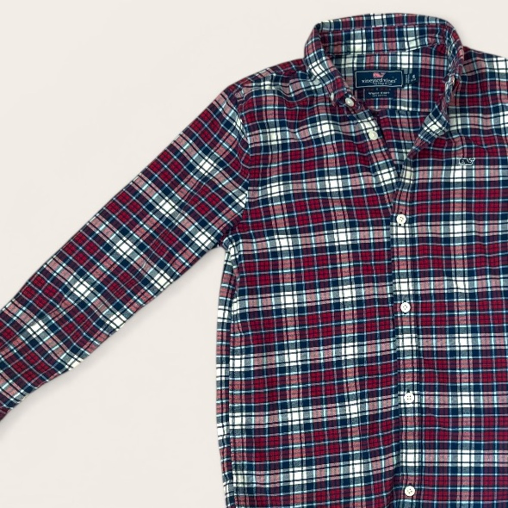 Vineyard Vines Plaid Whale Shirt